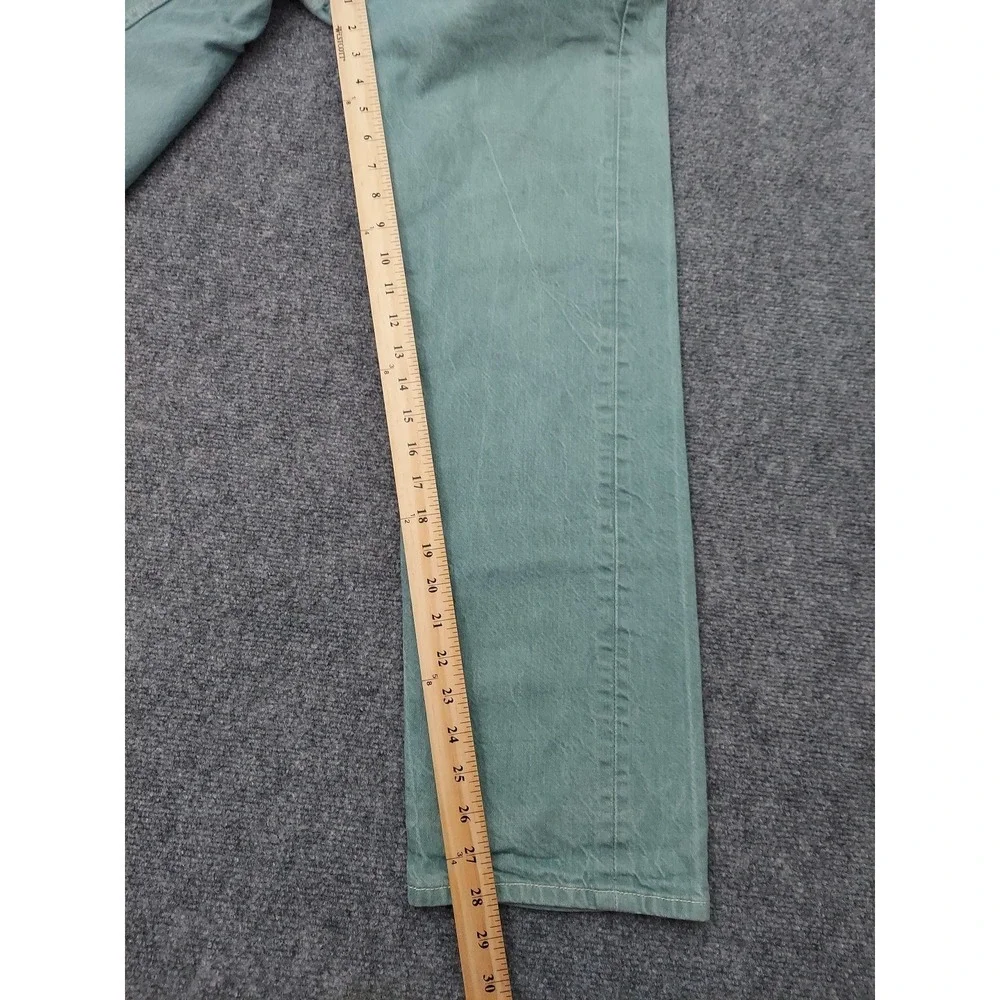 Levis‎ 501 XX Jeans Mens 30x28 Green Button Fly Straight Leg (tag size 33x32)